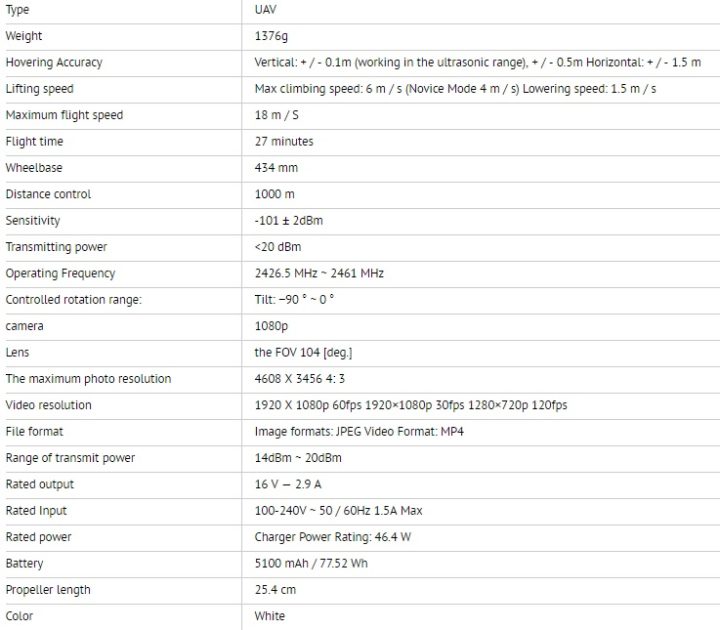 Xiaomi-Mi-Drone-caratteristiche tecniche-Recensione