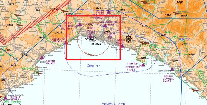 cartina enav-zona atz-zona traffico aereoportuale-ctr-enac-genova