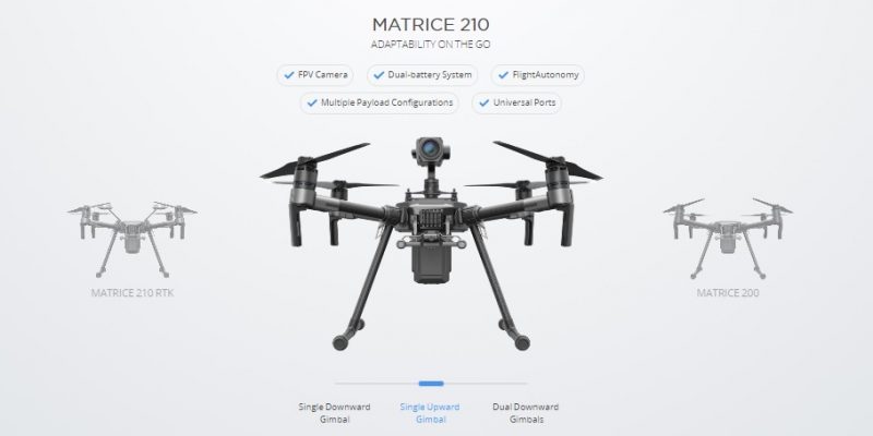 recensione dji matrice 200-droni professionali-droni 2017-matrice 100-specifiche tecniche matrice 200-impermeabile-misure-configurazioni