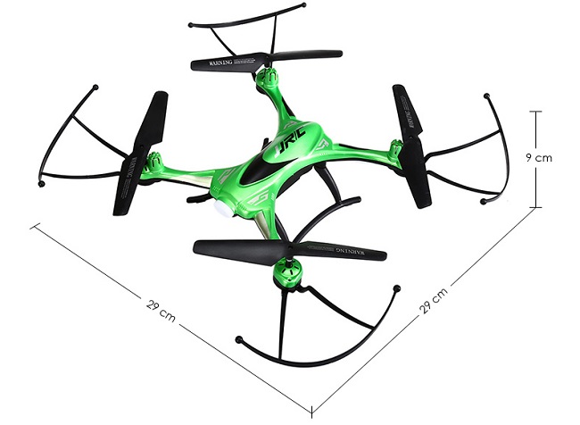 recensione jjrc h31-dimensioni-drone resistente all'acqua-drone impermabile-contenuto della confezione