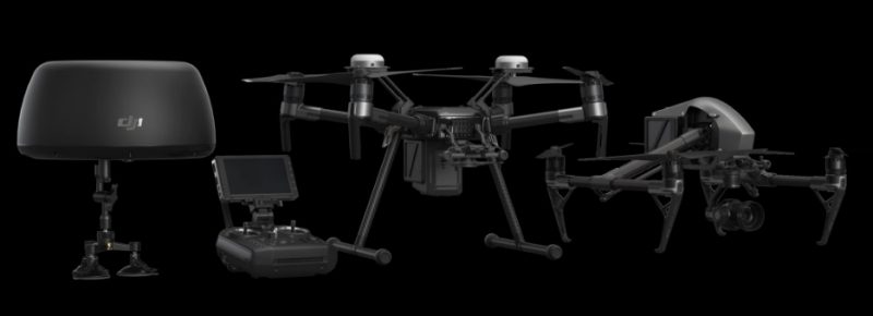 dji cendence tracktenna-radiocomando per inspire 2-matrice 200-crystal sky