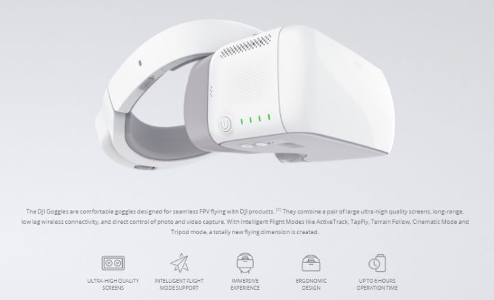 recensione dji googles-occhiali fpv dji-occhiali per droni