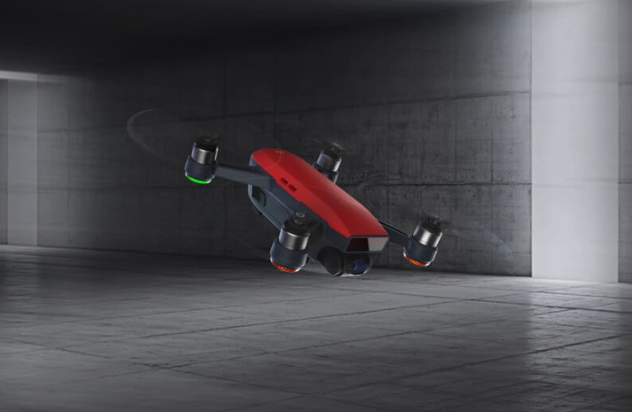 prova di volo dji spark-contenuto confenzione spark-drone per selfie-droni con camera hd