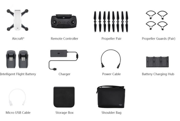 unboxing dji spark-contenuto confenzione spark-drone per selfie-droni con camera hd