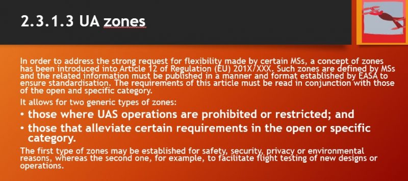 ZONE regolamento europeo sui droni-easa-regole europee sui droni-sapritalia easa