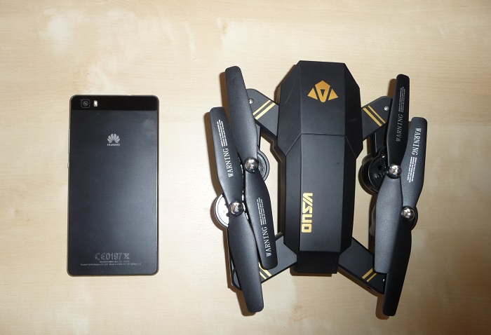 recensione visuo tianqu xs809w-mavic economico-drone giocattolo-app
