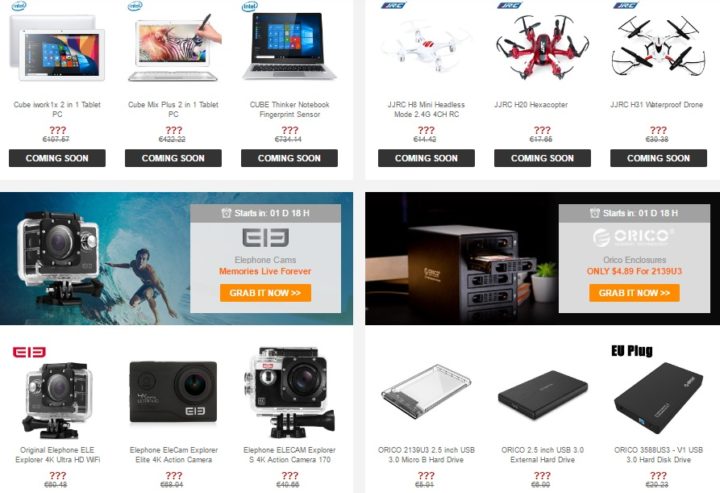 summer scorcher sale-promozione gearbest-sconti gearbest-coupon gearbest droni
