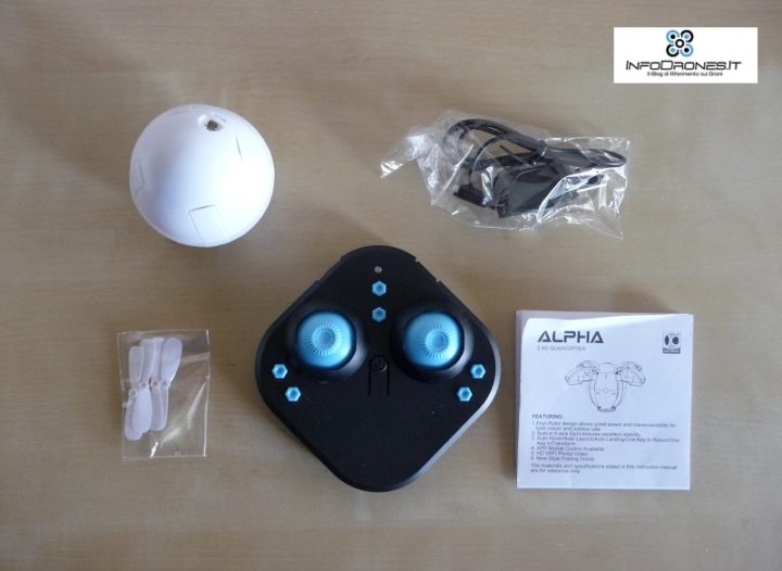 Contenuto confenzione Kai Deng K130 ALPHA - unboxing drone uovo rcmoment-droni giocattolo-droni kai deng 