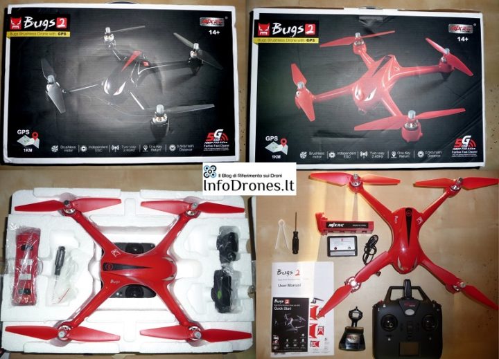 unboxing contenuto confezione mjx bugs 2 gearbest coupon