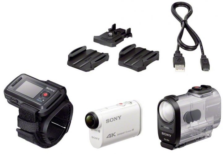 ACTION CAM SONY FDR-X1000VR contenuto della confezione