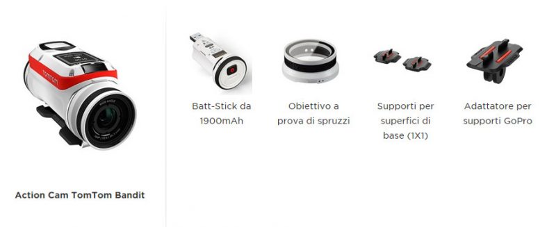 Action Cam TomTom Bandit confezione