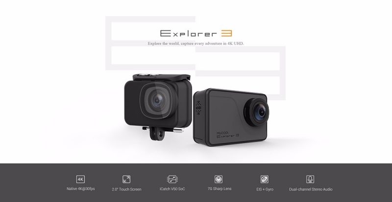 MGCOOL Explorer 3 Action Cam Caratteristiche