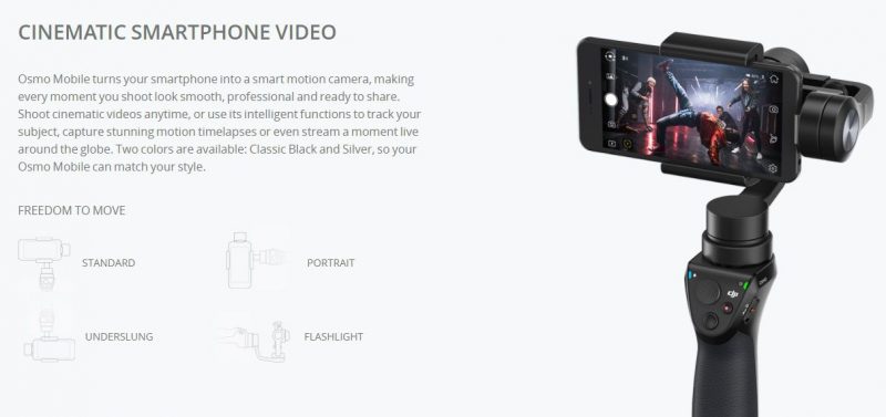 dji ces 2018-osmo mobile 2-ronin s