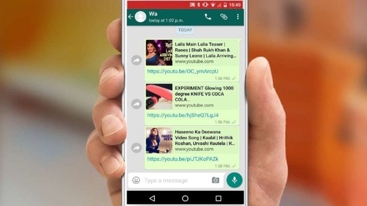 youtube su whatsapp