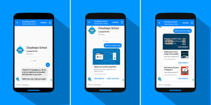 news feed facebook chatbot