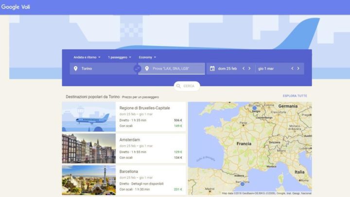 google flights - prenotare hotel da google