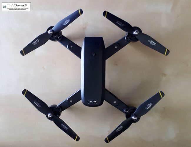 caratteristiche tecniche DM IN107S 2.4G Wifi FPV tomtop-selfie drone economico