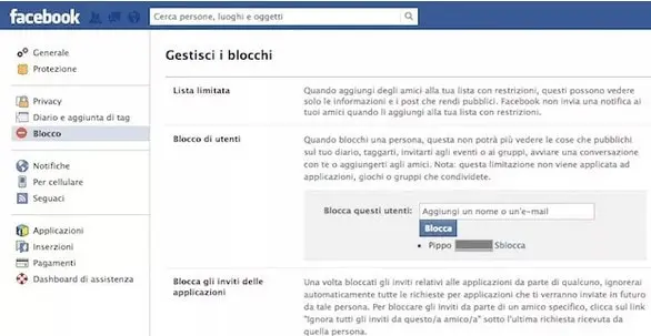 Come si fa a sbloccare una persona su Facebook
