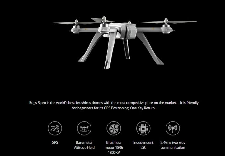 nuovo drone mjx bugs 3 pro caratteristiche tecniche