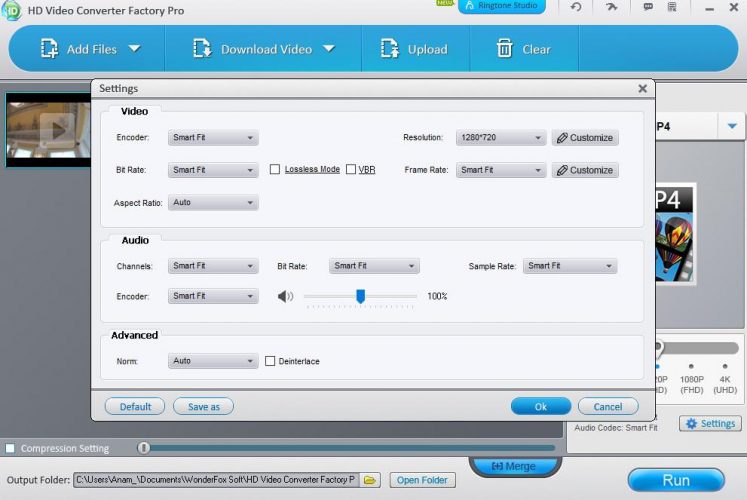 Come usare Programma WonderFox HD setting