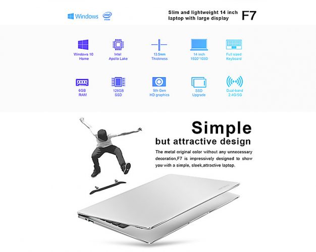 Notebook Telcast F7 caratteristiche