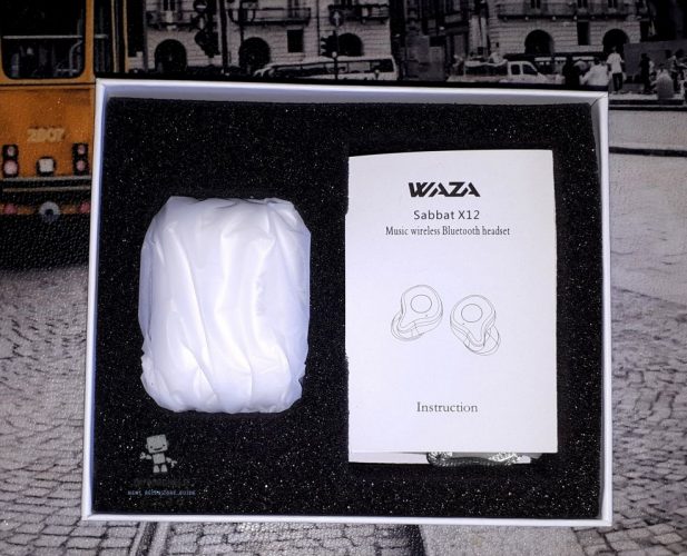 Waza X12 auricolari Bluetooth contenuto confezione