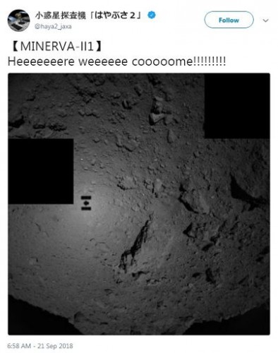 Spazio/ Sonda Hayabusa-2 rilascia minirobot per superficie asteroide