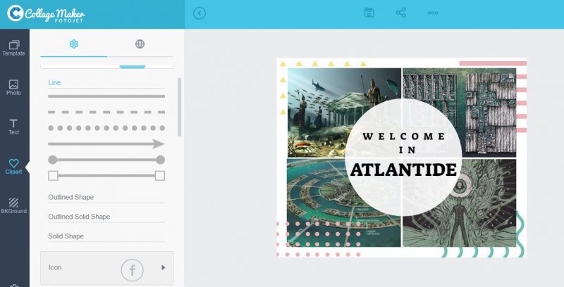 programma collage maker ATLANTIDE