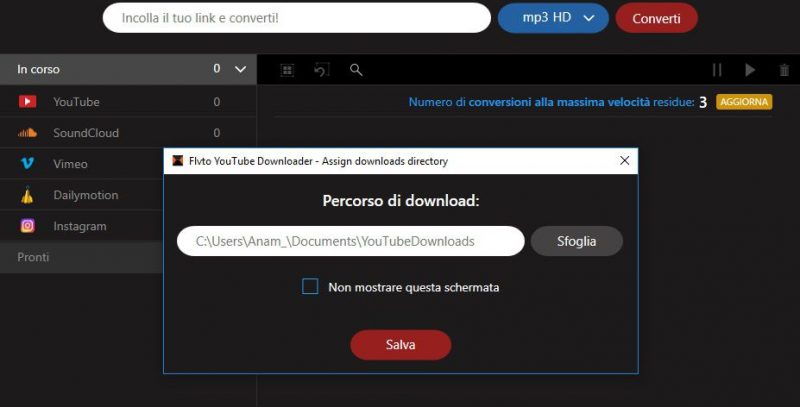 come scaricare flvto