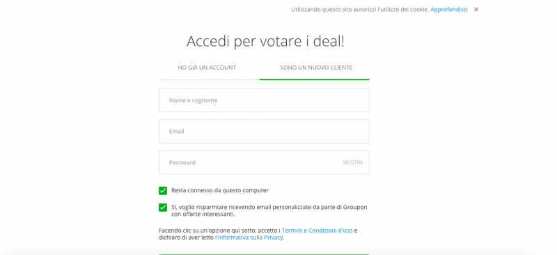 come acquistare su Groupon