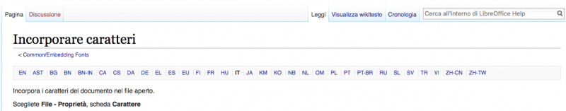 Come aggiungere Font a Libreoffice