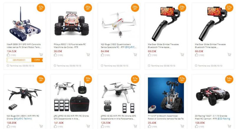gearbest coupon-offerte droni rc