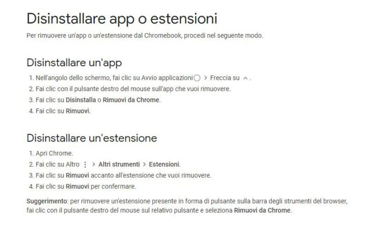 impossibile visualizzare una pagina web-disinstallare componenti aggiuntivi