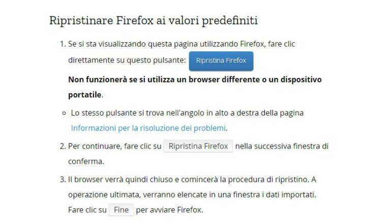 impossibile visualizzare una pagina web-ripristinare internet