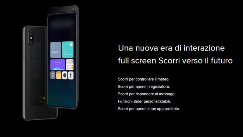 xiaomi mi mix 3 slider