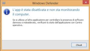 Impossibile attivare Windows Defender
