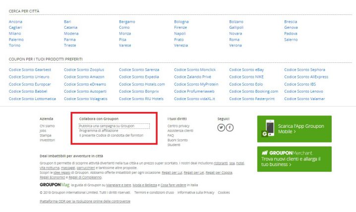 Groupon come diventare partner