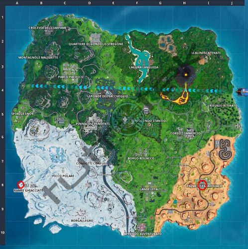 fortnite guida sfide settimana 8