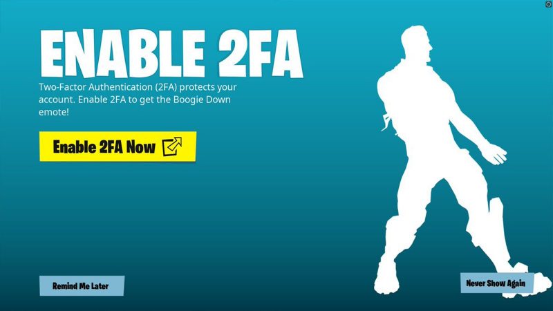 come fare l'autenticazione a due fattori su fortnite -2