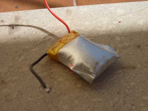 batterie lipo gonfie