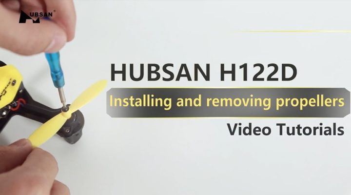 Come montare le eliche nel drone Hubsan H122D