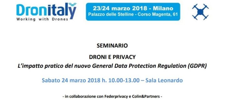 dronitaly-droni e privacy-nuovo regolamento europeo su protezione dati personali