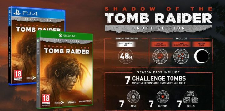 Shadow of the tomb raider croft edition playstation 4