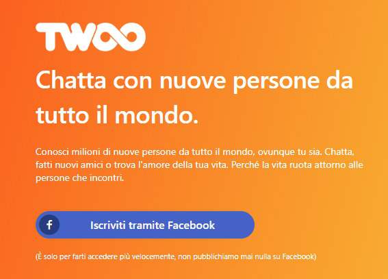 come iscriversi a twoo da pc