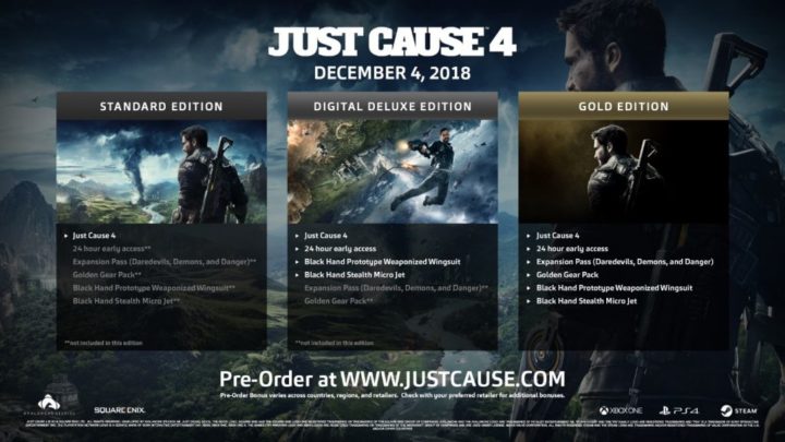 Just Cause 4 Gold edition playstation 4