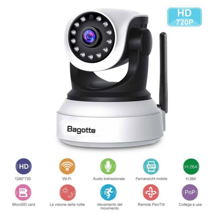 Telecamera di sorveglianza Bagotte 720P IP Camera