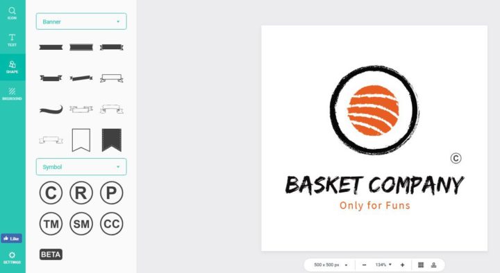 basket logo c