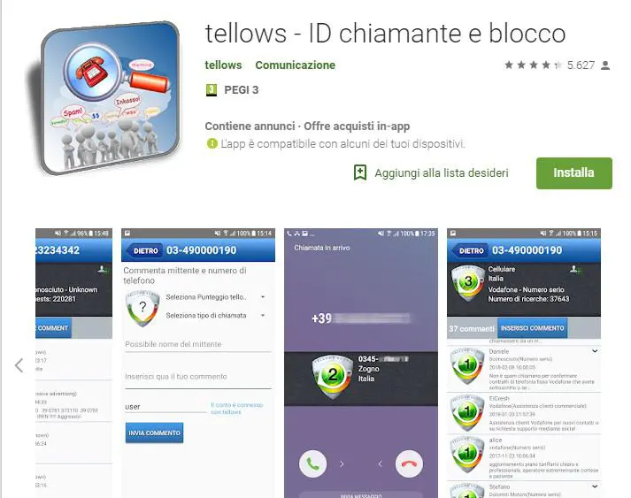 Tellows App Gratis