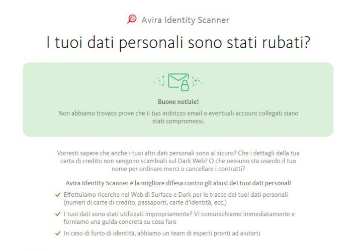 AVIRA identity scanner 2