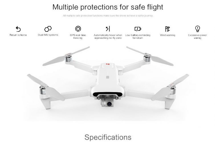 fimi x8 se sicurezza